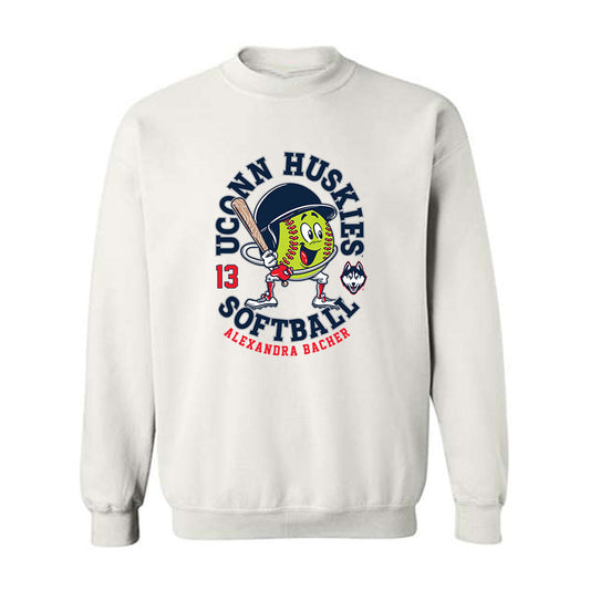 UConn - NCAA Softball : Alexandra Bacher - Fashion Shersey Crewneck Sweatshirt-0