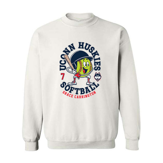 UConn - NCAA Softball : Grace Carrington - Fashion Shersey Crewneck Sweatshirt-0
