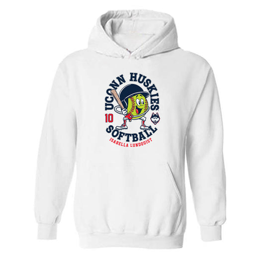 UConn - NCAA Softball : Isabella Lundquist - Fashion Shersey Hooded Sweatshirt-0