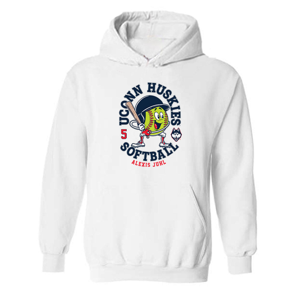 UConn - NCAA Softball : Alexis Juhl - Fashion Shersey Hooded Sweatshirt-0