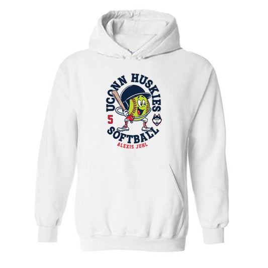 UConn - NCAA Softball : Alexis Juhl - Fashion Shersey Hooded Sweatshirt-0