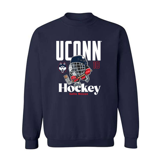 UConn - NCAA Women's Ice Hockey : Callie McLean - Fashion Shersey Crewneck Sweatshirt-0