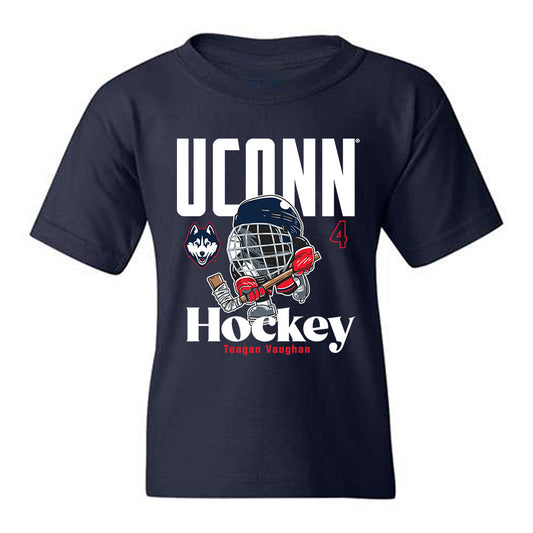 UConn - NCAA Women's Ice Hockey : Teagan Vaughan - Fashion Shersey Youth T-Shirt-0