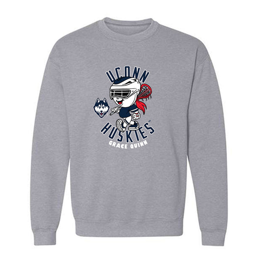 UConn - NCAA Women's Lacrosse : Grace Quinn - Fashion Shersey Crewneck Sweatshirt-0