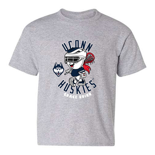 UConn - NCAA Women's Lacrosse : Grace Quinn - Fashion Shersey Youth T-Shirt-0