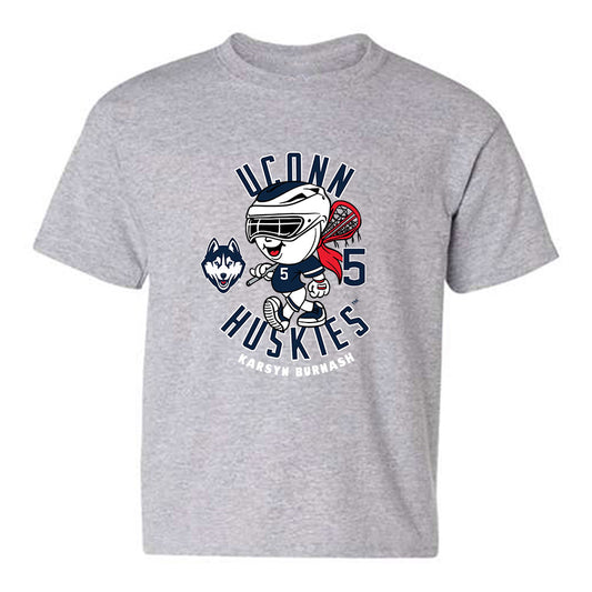 UConn - NCAA Women's Lacrosse : Karsyn Burnash - Fashion Shersey Youth T-Shirt-0
