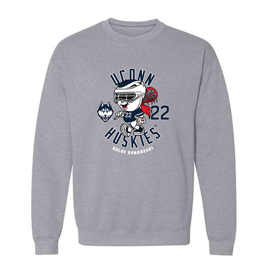 UConn - NCAA Women's Lacrosse : Chloe Konareski - Fashion Shersey Crewneck Sweatshirt-0