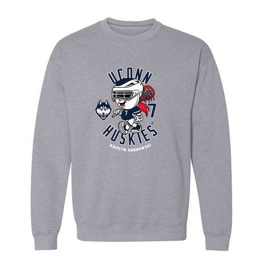 UConn - NCAA Women's Lacrosse : Kaitlyn Garbowski - Fashion Shersey Crewneck Sweatshirt-0