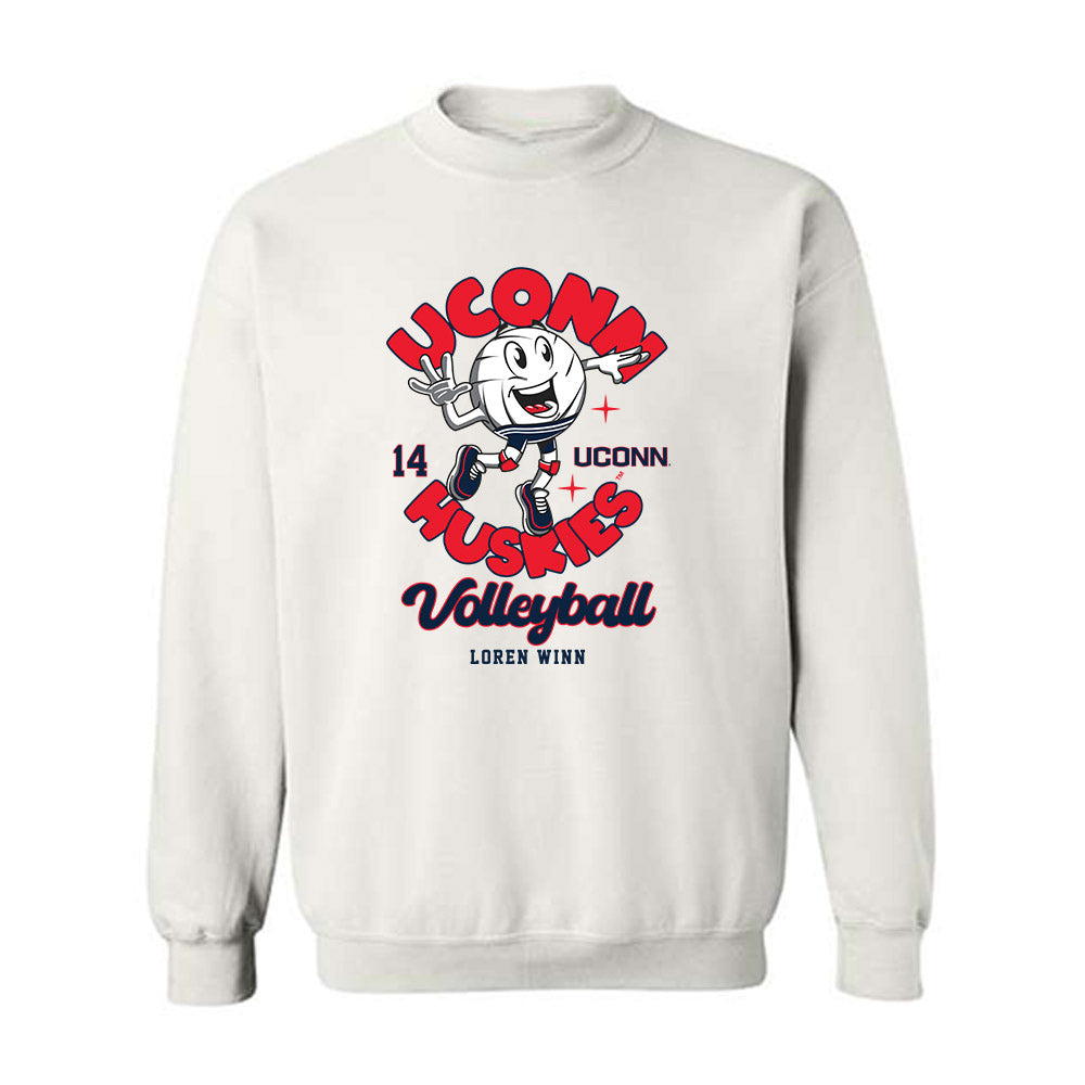 UConn - NCAA Women's Volleyball : Loren Winn - Fashion Shersey Crewneck Sweatshirt-0