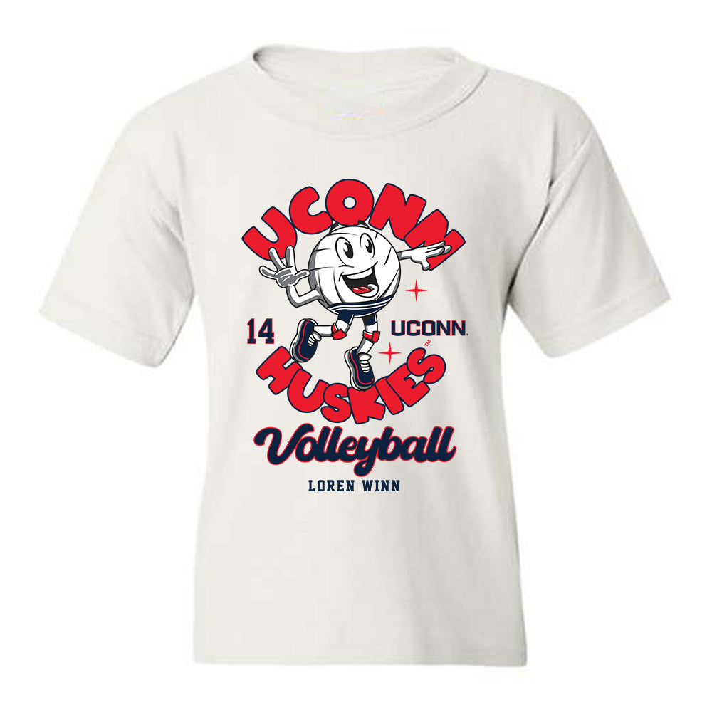 UConn - NCAA Women's Volleyball : Loren Winn - Fashion Shersey Youth T-Shirt-0