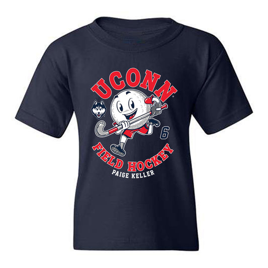 UConn - NCAA Women's Field Hockey : Paige Keller - Fashion Shersey Youth T-Shirt-0