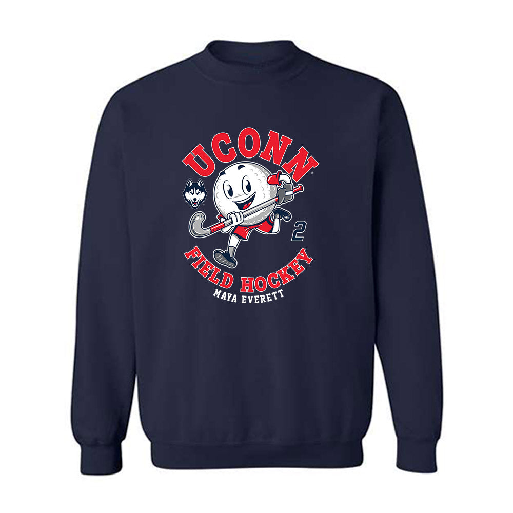 UConn - NCAA Women's Field Hockey : Maya Everett - Fashion Shersey Crewneck Sweatshirt-0