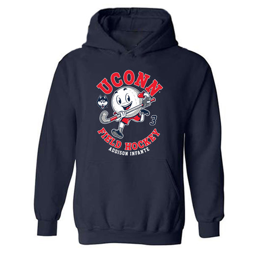 UConn - NCAA Women's Field Hockey : Addison Infante - Fashion Shersey Hooded Sweatshirt-0