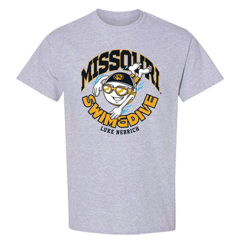 Missouri - NCAA Women's Swimming & Diving : Luke Nebrich - Fashion Shersey T-Shirt-0