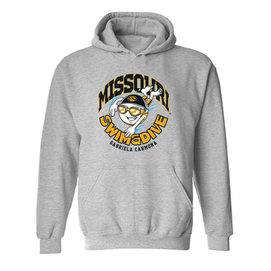 Missouri - NCAA Women's Swimming & Diving : Gabriela Carmona - Fashion Shersey Hooded Sweatshirt-0