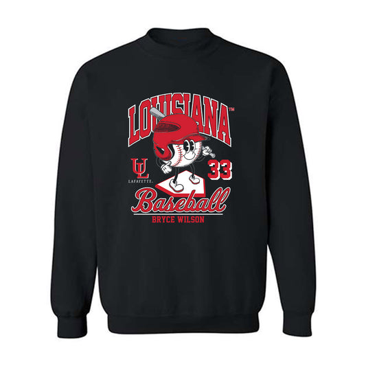 Louisiana - NCAA Baseball : Bryce Wilson - Fashion Shersey Crewneck Sweatshirt-0