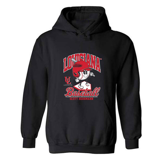 Louisiana - NCAA Baseball : Scott Herrmann - Fashion Shersey Hooded Sweatshirt-0