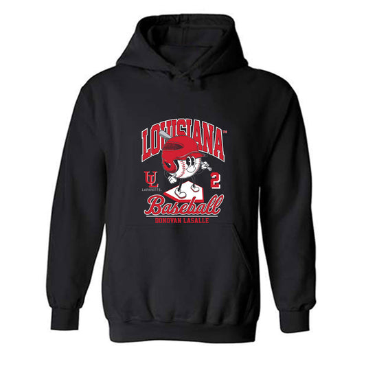 Louisiana - NCAA Baseball : Donovan Lasalle - Fashion Shersey Hooded Sweatshirt-0