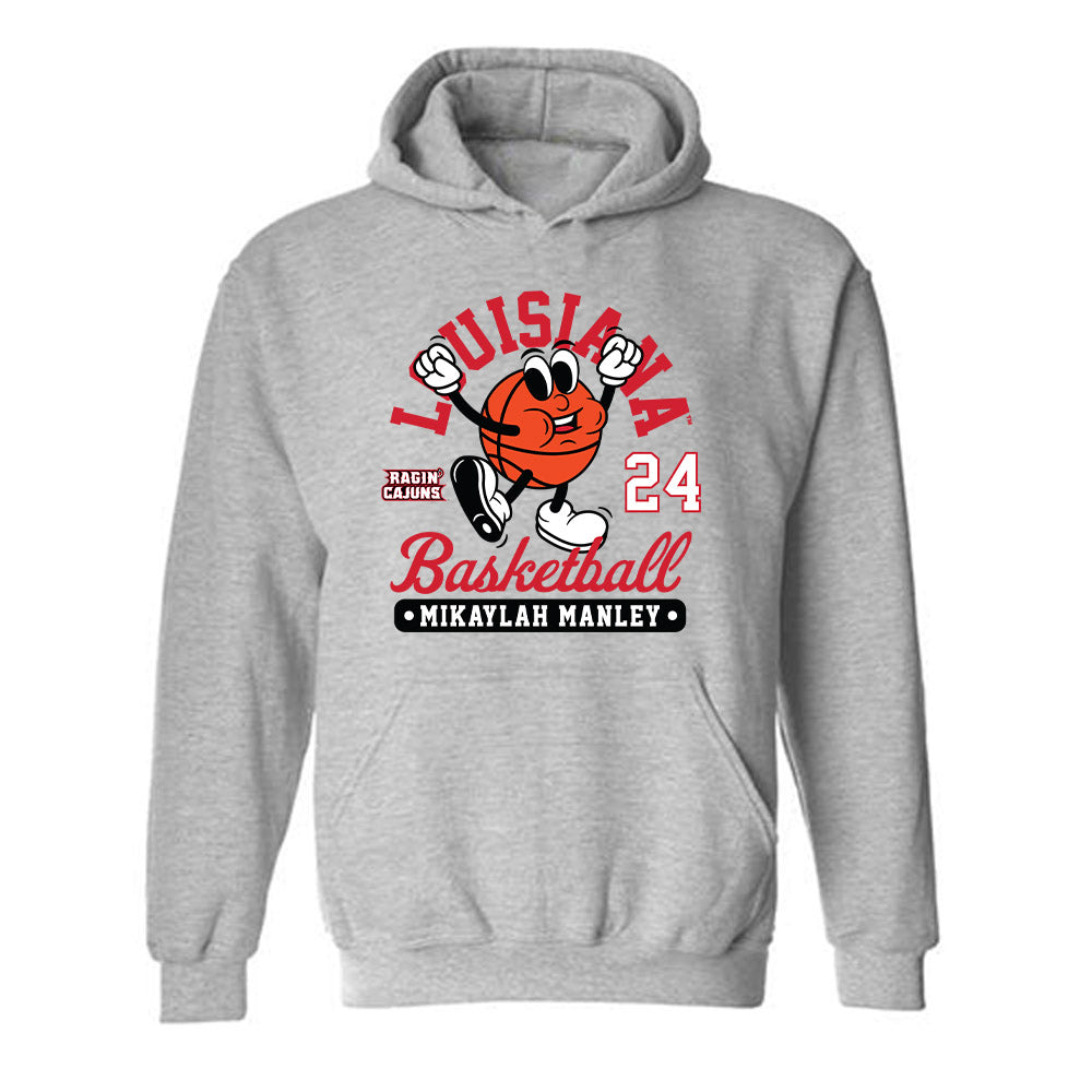 Louisiana - NCAA Women's Basketball : Mikaylah Manley - Fashion Shersey Hooded Sweatshirt-0