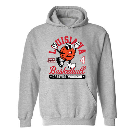 Louisiana - NCAA Men's Basketball : Dariyus Woodson - Fashion Shersey Hooded Sweatshirt-0