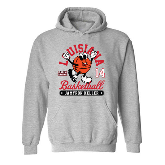 Louisiana - NCAA Men's Basketball : Jamyron Keller - Fashion Shersey Hooded Sweatshirt-0