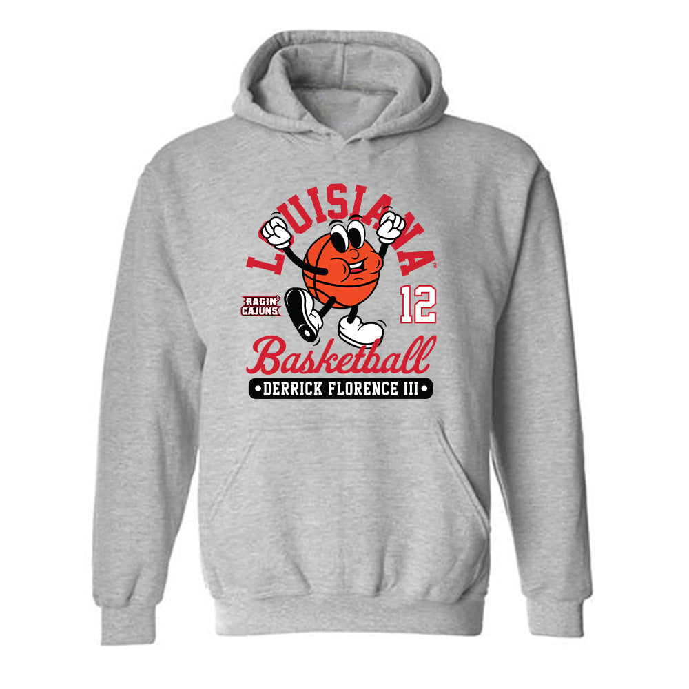 Louisiana - NCAA Men's Basketball : Derrick Florence III - Fashion Shersey Hooded Sweatshirt-0
