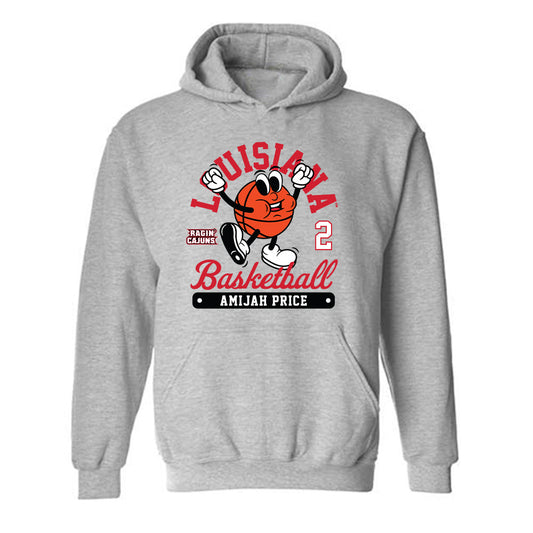 Louisiana - NCAA Women's Basketball : Amijah Price - Fashion Shersey Hooded Sweatshirt-0