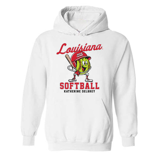 Louisiana - NCAA Softball : Katherine Delbrey - Fashion Shersey Hooded Sweatshirt-0