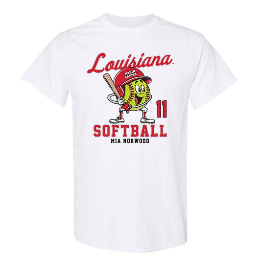 Louisiana - NCAA Softball : Mia Norwood - Fashion Shersey T-Shirt-0