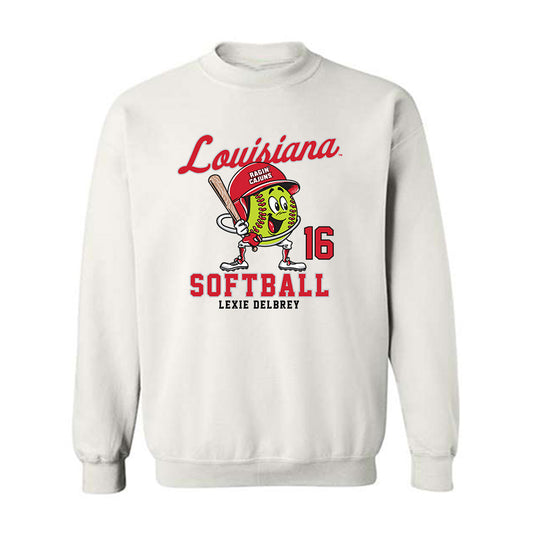 Louisiana - NCAA Softball : Lexie Delbrey - Fashion Shersey Crewneck Sweatshirt-0