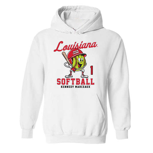 Louisiana - NCAA Softball : Kennedy Marceaux - Fashion Shersey Hooded Sweatshirt-0