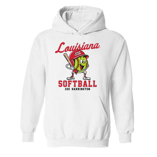 Louisiana - NCAA Softball : Zoe' Harrington - Fashion Shersey Hooded Sweatshirt-0