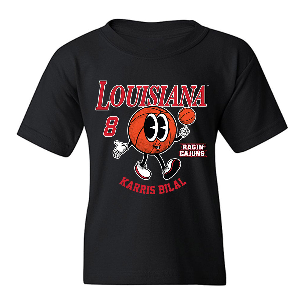 Louisiana - NCAA Men's Basketball : Karris Bilal - Fashion Shersey Youth T-Shirt-0