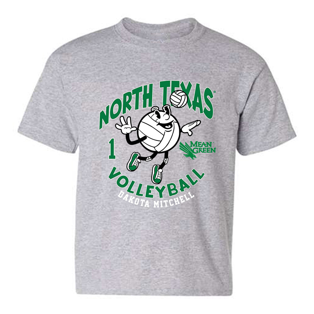 North Texas - NCAA Women's Volleyball : Dakota Mitchell - Fashion Shersey Youth T-Shirt-0