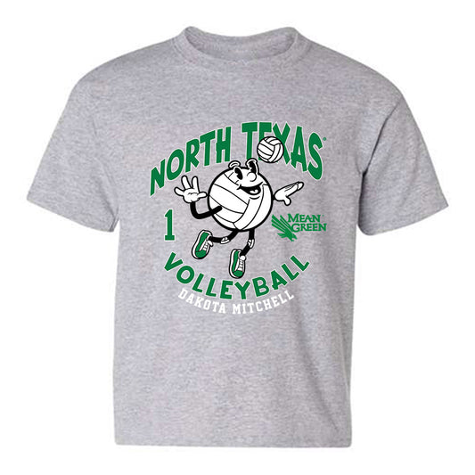 North Texas - NCAA Women's Volleyball : Dakota Mitchell - Fashion Shersey Youth T-Shirt-0