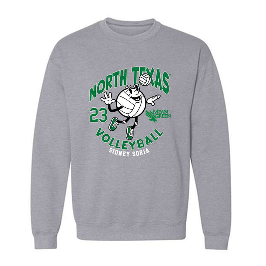 North Texas - NCAA Women's Volleyball : Sidney Soria - Fashion Shersey Crewneck Sweatshirt-0