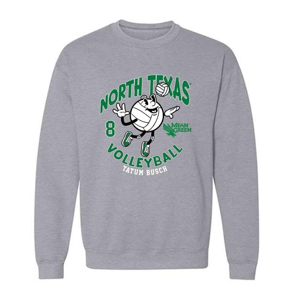 North Texas - NCAA Women's Volleyball : Tatum Busch - Fashion Shersey Crewneck Sweatshirt-0