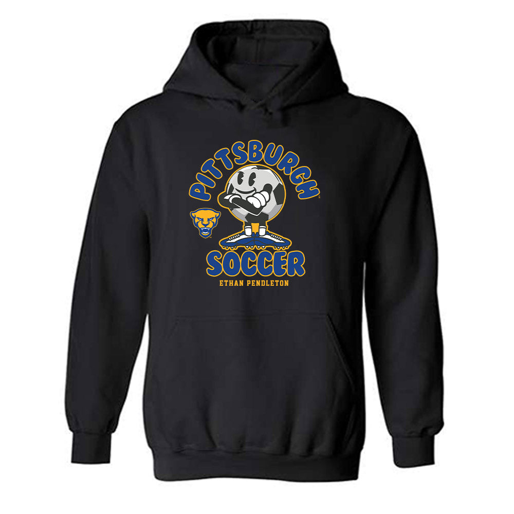 Pittsburgh - NCAA Men's Soccer : Ethan Pendleton - Fashion Shersey Hooded Sweatshirt-0
