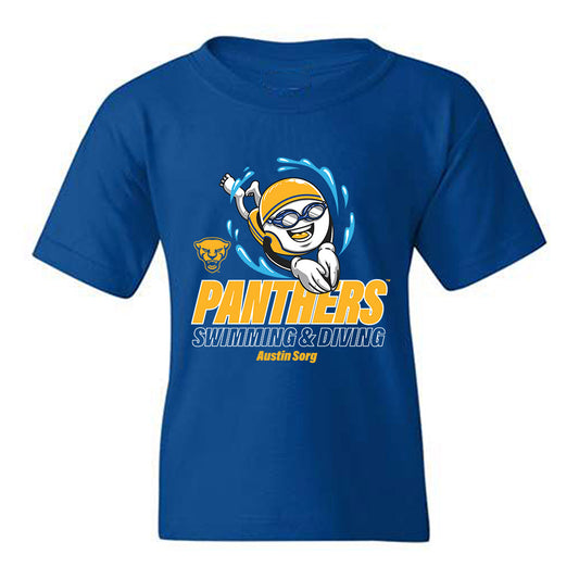 Pittsburgh - NCAA Men's Swimming & Diving : Austin Sorg - Fashion Shersey Youth T-Shirt-0