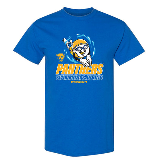 Pittsburgh - NCAA Men's Swimming & Diving : Drew Jalbert - Fashion Shersey T-Shirt-0