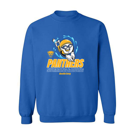 Pittsburgh - NCAA Men's Swimming & Diving : Austin Sorg - Fashion Shersey Crewneck Sweatshirt-0