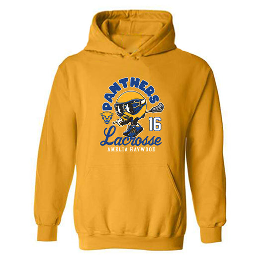 Pittsburgh - NCAA Women's Lacrosse : Amelia Haywood - Fashion Shersey Hooded Sweatshirt-0