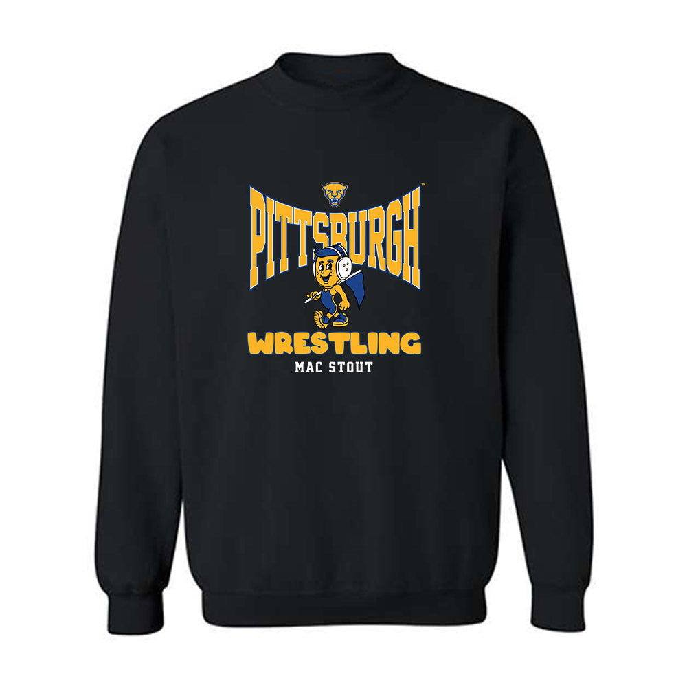 Pittsburgh - NCAA Wrestling : Mac Stout - Fashion Shersey Crewneck Sweatshirt-0