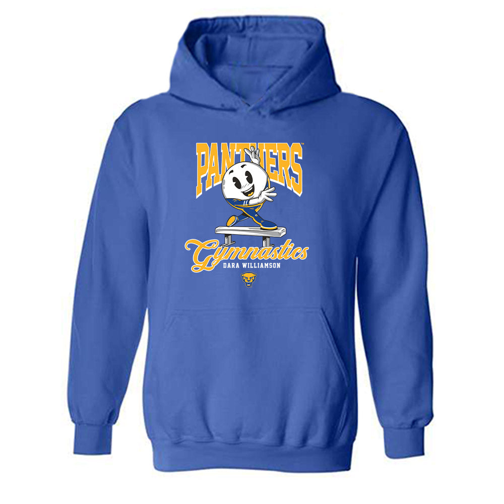 Pittsburgh - NCAA Women's Gymnastics : Dara Williamson - Fashion Shersey Hooded Sweatshirt-0