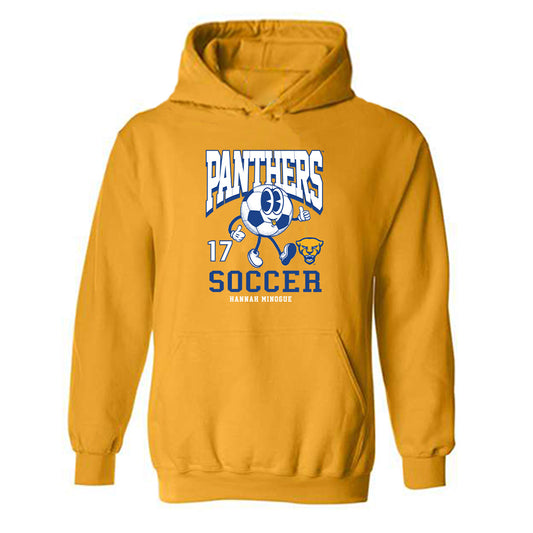 Pittsburgh - NCAA Women's Soccer : Hannah Minogue - Fashion Shersey Hooded Sweatshirt-0