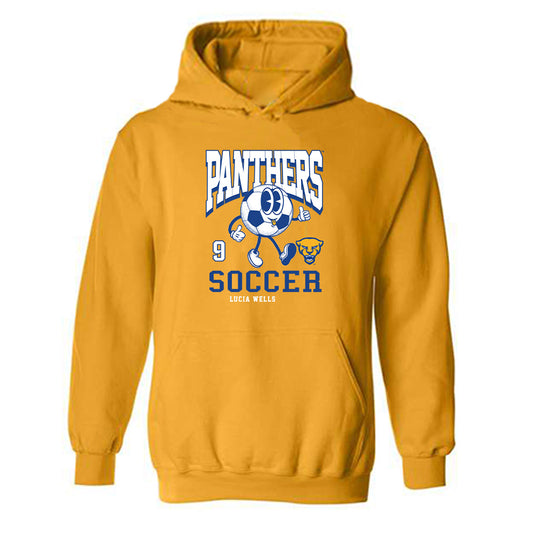 Pittsburgh - NCAA Women's Soccer : Lucia Wells - Fashion Shersey Hooded Sweatshirt-0
