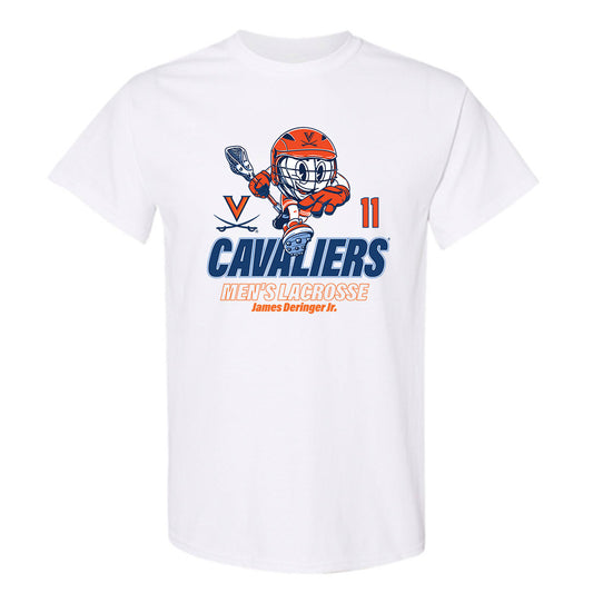 Virginia - NCAA Men's Lacrosse : James Deringer Jr. - Fashion Shersey T-Shirt-0