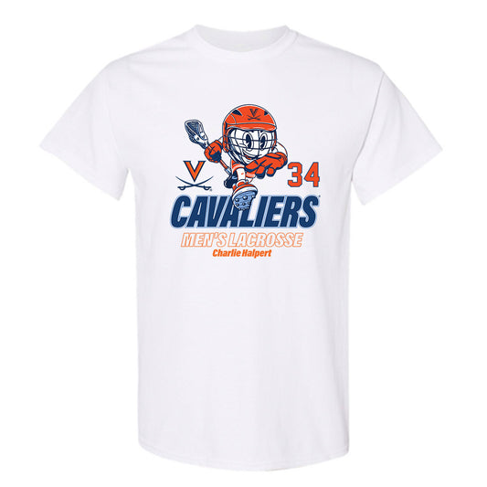Virginia - NCAA Men's Lacrosse : Charlie Halpert - Fashion Shersey T-Shirt-0