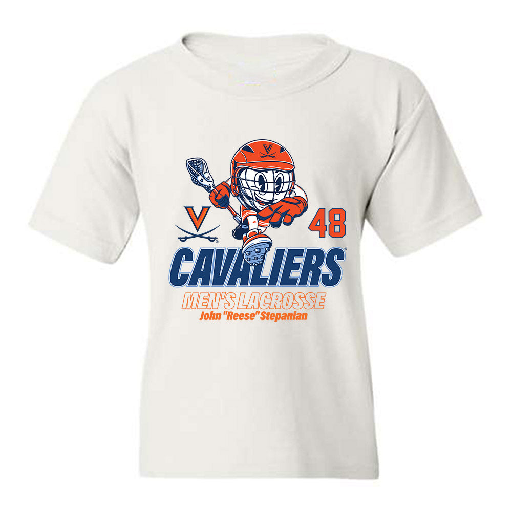 Virginia - NCAA Men's Lacrosse : John "Reese" Stepanian - Fashion Shersey Youth T-Shirt-0