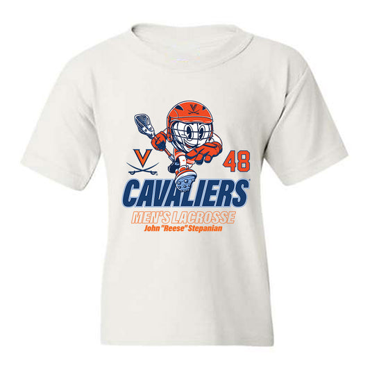 Virginia - NCAA Men's Lacrosse : John "Reese" Stepanian - Fashion Shersey Youth T-Shirt-0